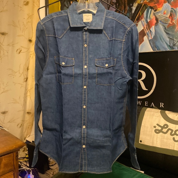 Baird Mcnutt Slim Fit Linen Shirt Sz - Picture 3 of 8